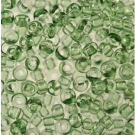 Бисер Preciosa (Чехия) 10 гр. арт.01163 цв. прозрачный пастельных тонов, зеленый